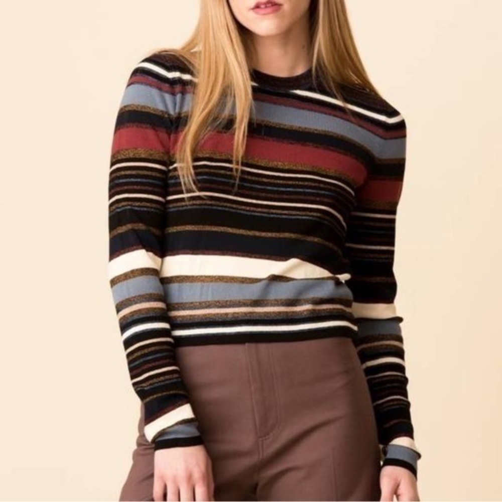 Veronica Beard Multicolor Striped Sweater